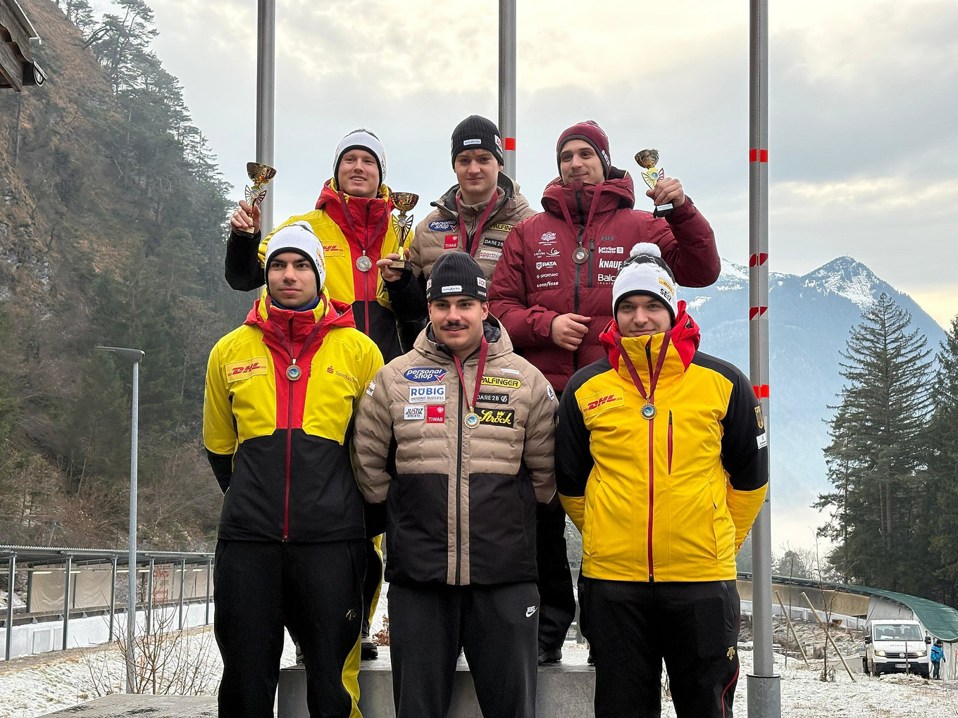 Paul Socher gewann den Bewerb mit zwei konstanten Läufen, Fabio Zauser fuhr auf Platz 5. Paul Socher gewann den Bewerb mit zwei konstanten Läufen, Fabio Zauser fuhr auf Platz 5.